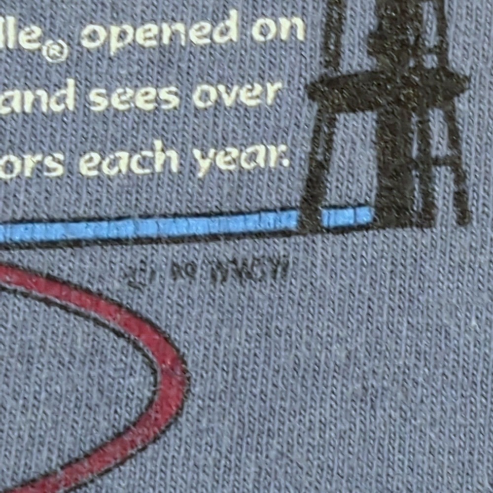 Anvil Space Needle T-Shirt Mens XL Blue Gray Vintage 90s Seattle Souvenir Tee - Picture 5 of 9